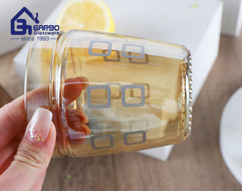 Printing spraying glass cups with new design for home restaurant use