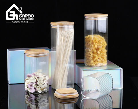 Wholesale borosilicate glass storage jar for American market with small quantity