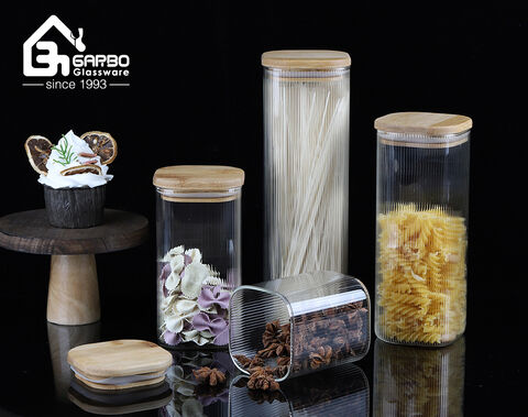 Wholesale borosilicate glass storage jar for American market with small quantity