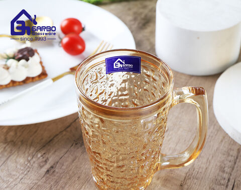 Wholesale Amber Color Beer Glass Mug for Middle East Country