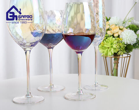 260ml colorful Ion plating cocktail wine glass champagne flues factory