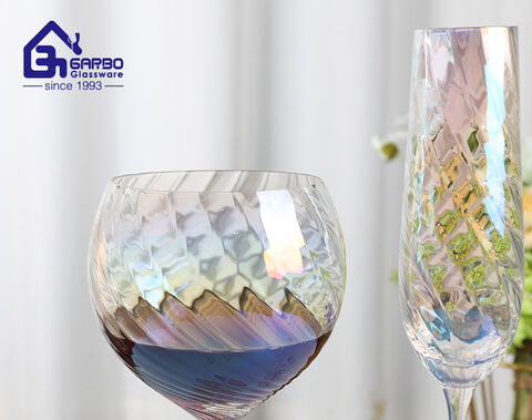 260ml colorful Ion plating cocktail wine glass champagne flues factory