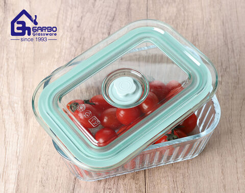 3PCS Borosilicate Glass Bowl Set Clear Design Food Container