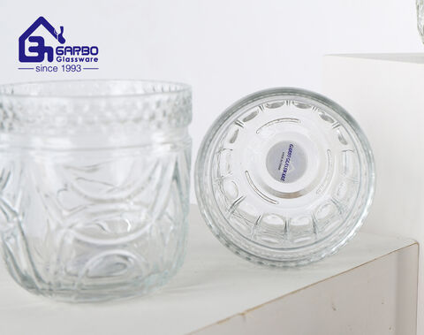 Factory machine-made cheap 6oz drinking glass cup with engraved pattern for home use