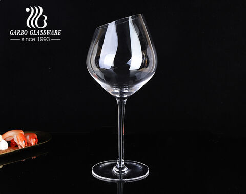 High-End Slanted Cold Cut Wine Glasses Wholesale Supplier