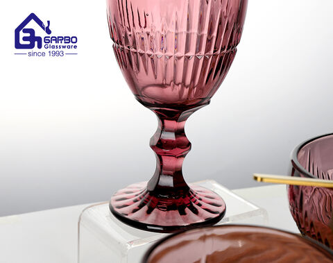 2024 factory wholesale new purple solid color glass cup