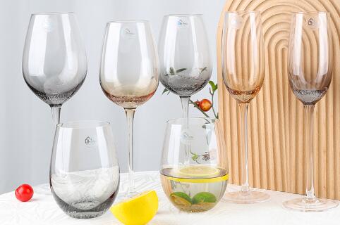 New arrival air bladder design wine glass