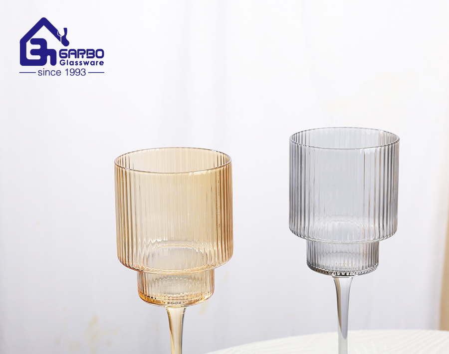 Elegant high white goblet design for wine and cocktail