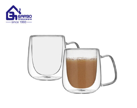 100ml double wall glass coffee cup for expresso