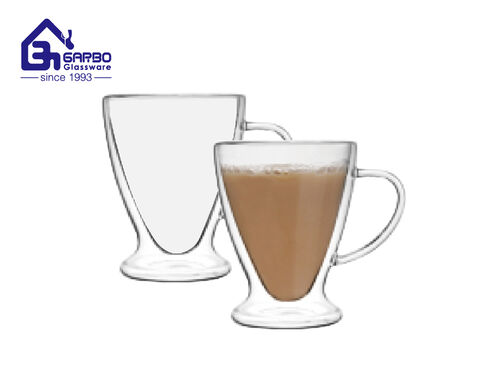 100ml double wall glass coffee cup for expresso