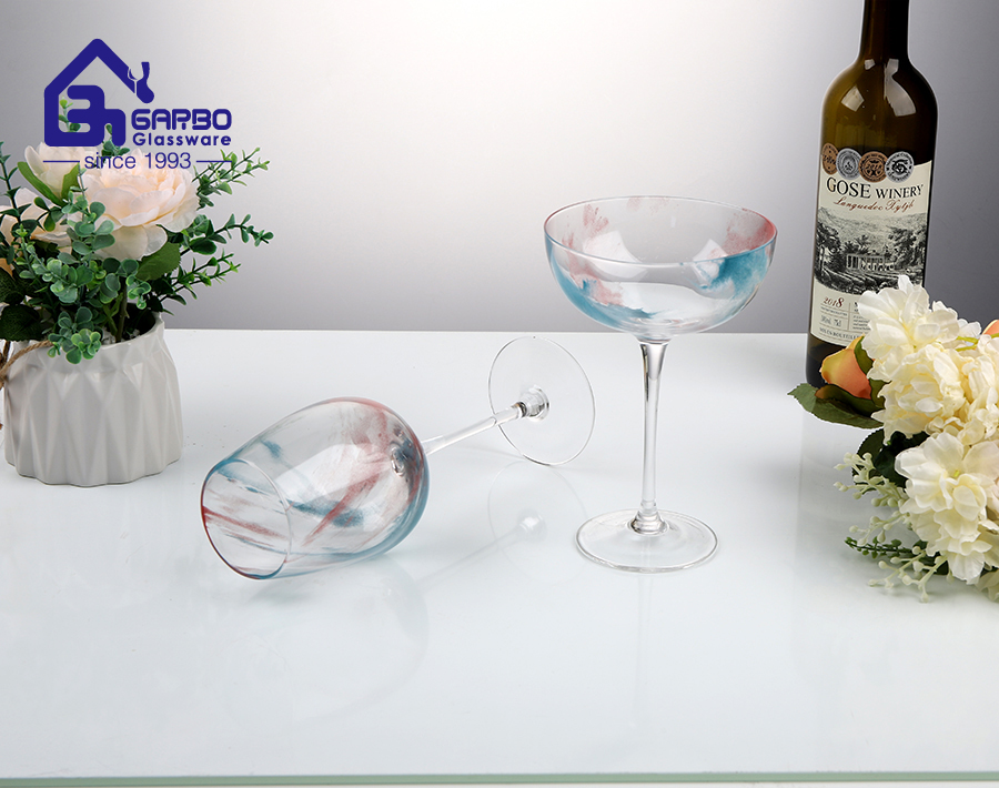 new arrival cloud ink color cocktail glass stemware goblet