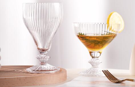 hot selling high-end vertical line design glassware series