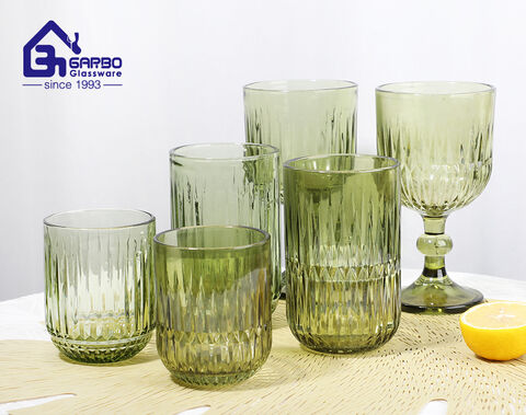 Luxury Grenn Color Glass Cup Series for Georgia