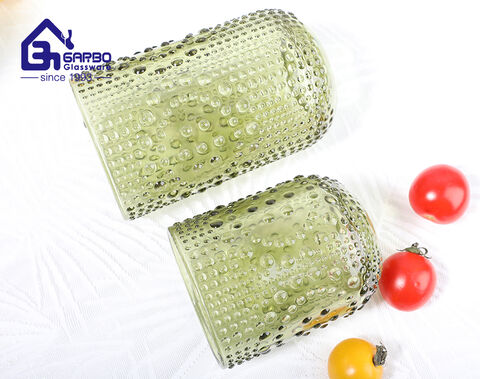 Brand new design green solid color glassware factory wholesale price