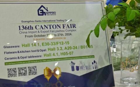 Garbo Glassware at 136th Canton Fair