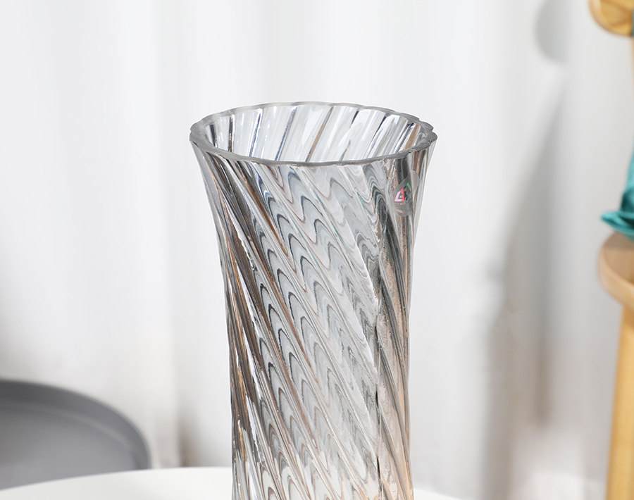 Vase à fleurs en verre de luxe pour la décoration de la maison