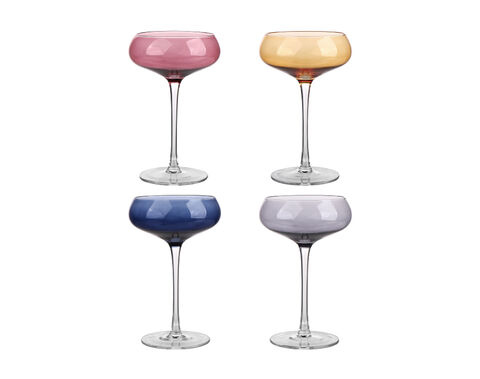 13OZ luxury vintage Martini Glass spray color cocktail glass cup